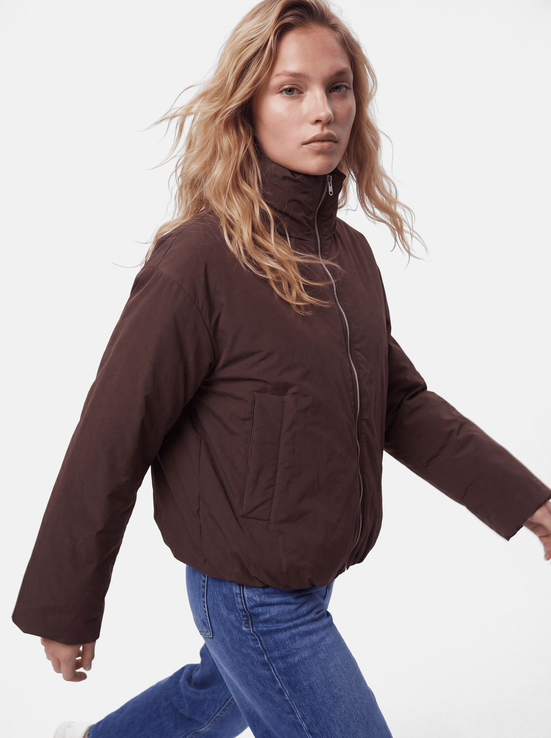 PCSIF Quilted Jacket - Hot Fudge - VERO MODA & VILA Bergvik